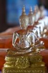 Glass Buddha Statue Stock Photo