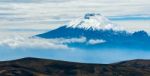 Cotopaxi Volcano Over The Plateau, Andean Highlands Of Ecuador, Stock Photo