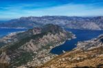 Beautiful View Of Boka Kotorska Zaliv, Montenegro Stock Photo