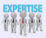 Expertise Businessmen Represents Master Skills 3d Rendering Stock Photo