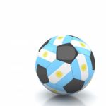 Agentina Soccer Ball Isolated White Background Stock Photo