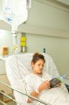 Patient In Hospital Stock Photo