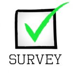Survey Tick Means Confirmed Polling And Passed Stock Photo
