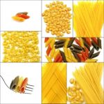 Various Type Of Italian Pasta Collage Stock Photo