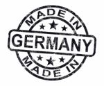 Made In Germany Stamp Stock Photo