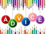 Advisor Advice Indicates Tips Info And Instructions Stock Photo