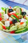 Greek Salad Stock Photo