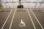 Parking Space For Disabled Person Stock Photo