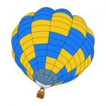 Hot Air Balloon Illustration Isolated Stock Photo