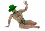 Sexy St Patricks Day Man Stock Photo