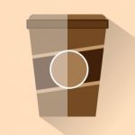 Coffee Cup Flat Design -  Graphic Illustration Stock Photo