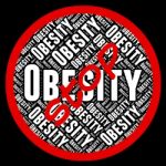Stop Obesity Means Chunky Portliness And Chubbiness Stock Photo