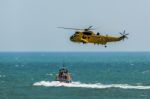 Sea King Har3 Helicopter Display At Airbourne Stock Photo