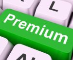 Premium Key Means Bonus Allowance  Stock Photo