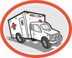 Ambulance Emergency Vehicle Cartoon Stock Photo