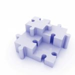 3d Rendering Puzzle Piece Illustration On White Isolated Stock Photo