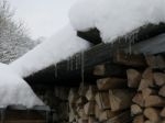 Wooden Winter Stock Photo