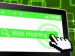 Web Hosting Means Server Webhost And Www Stock Photo