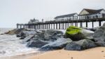 View Of Southwold Pier In Suffolk Stock Photo