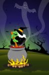 Halloween Witch Stock Photo