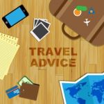 Travel Advice Represents Trips And Travels Guidance Stock Photo