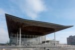 The Welsh Assembly Building In Cardiff Stock Photo