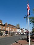 View Of The High Street In East Grinstead Stock Photo
