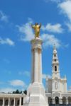 View Of The Sanctuary Of Fatima, In Portugal Stock Photo