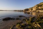 Beaches Near Ferragudo, Portugal Stock Photo