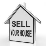Sell Your House Home Shows Listing Real Estate Stock Photo