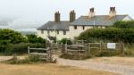 Seaford, Sussex/uk - July 23 : Old Coastguard Cottages At Seafor Stock Photo