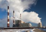 Power Plant Smoking Stock Photo