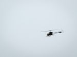 Agusta Bell Sioux Ah Mk1 - Xt131 (g-cicn) Flying Over Dunsfold A Stock Photo