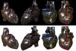 3d Render Ilustration Of The Metal Heart Stock Photo
