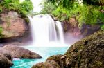 Haew Suwat Waterfall In Thailand Stock Photo