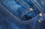 Jeans Pocket For Background Stock Photo