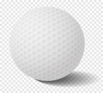 Isolated Golf Ball On Transparency Grid -  Illustration Stock Photo