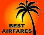 Best Airfares Shows Selling Price And Aircraft Stock Photo