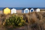 Southwold, Suffolk/uk - May 31 : Colourful Beach Huts In Southwo Stock Photo