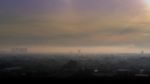 Cityscape In The Fog Stock Photo