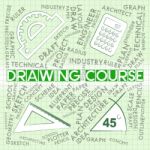 Drawing Course Shows Sketch Syllabus And Schedules Stock Photo