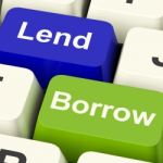 Lend And Borrow Keys Stock Photo