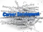 3d Imagen Career Development  Concept Word Cloud Background Stock Photo