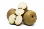 Fresh And Healthy Brown Apples Stock Photo
