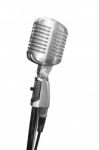 Retro Microphone Stock Photo