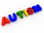 Autism Word Background Hope Research Stock Photo