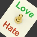 Love And Hate Switch Stock Photo