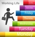 Working Life By Business Man Stock Photo