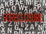 3d Foreclosure Concept Word Cloud Stock Photo