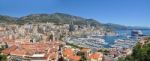 Wide Panorama Of Monaco Monte Carlo Stock Photo